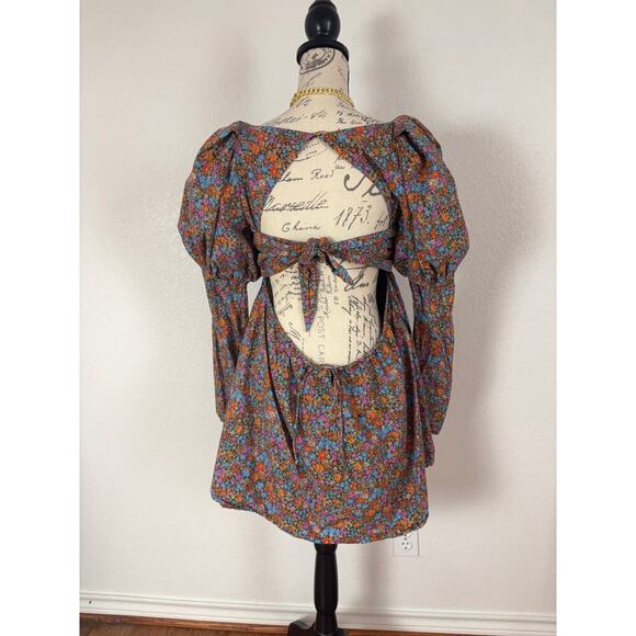 B56 For Love & Lemons Dress Womens XL Cottagecore Swiftie Coquette Whimsical - Picture 5 of 11